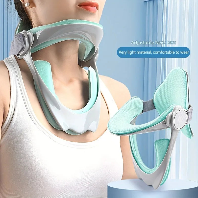 Ergonomic Neck Support Pillow – Adjustable Strap & Breathable Polyester for Cervical Care