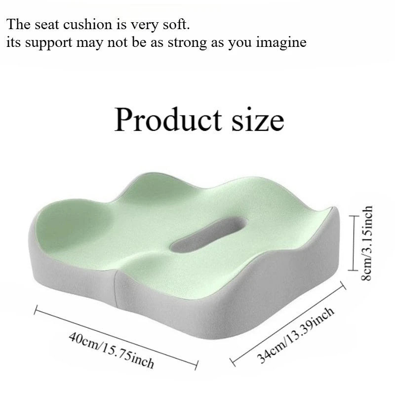 3D Memory Foam Seat Cushion – Ergonomic Support for Office, Car & Home