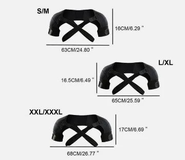 Adjustable Double Shoulder Brace – Cross Compression Support Strap for Posture & Pain Relief
