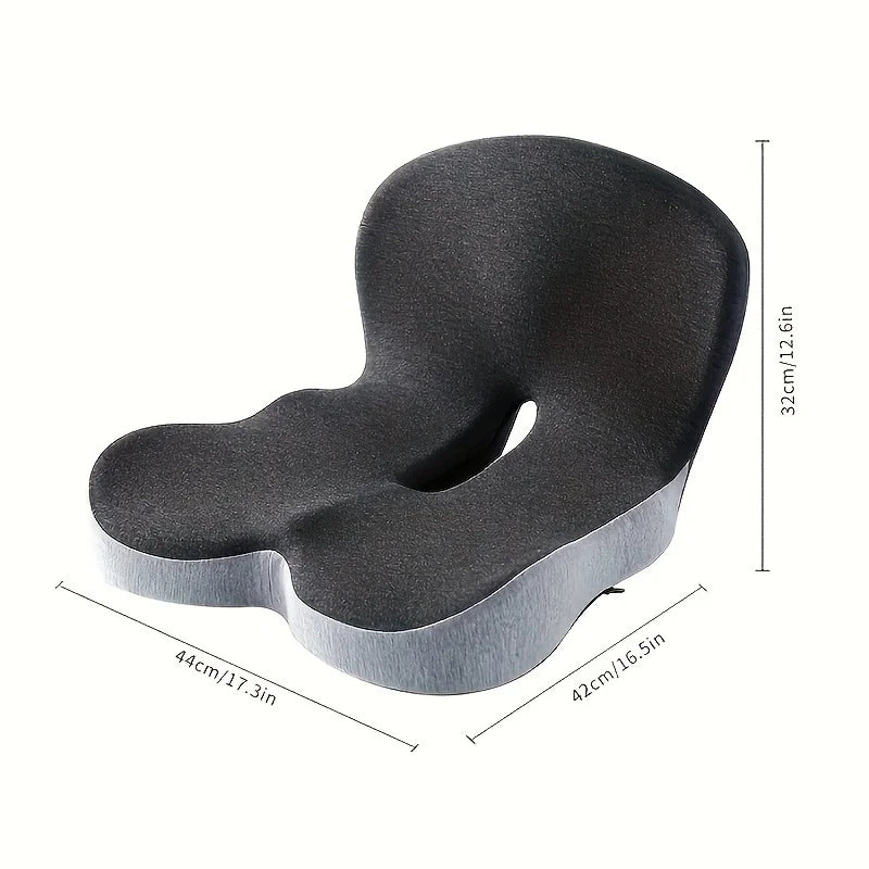 Ergonomic Orthopedic Seat Cushion with Washable Cover – Waist & Hip Support