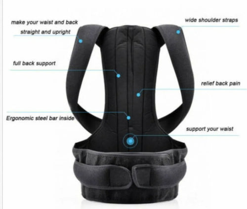 Adjustable Posture Corrector Back Support Shoulder Back Brace Posture Correction Spine Posture Corrector Postural Fixer Tape