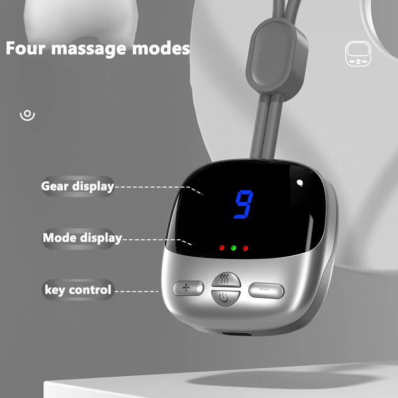 Mini Portable Cervical Spine Massager – Pulse Heat for Neck & Shoulder Relief