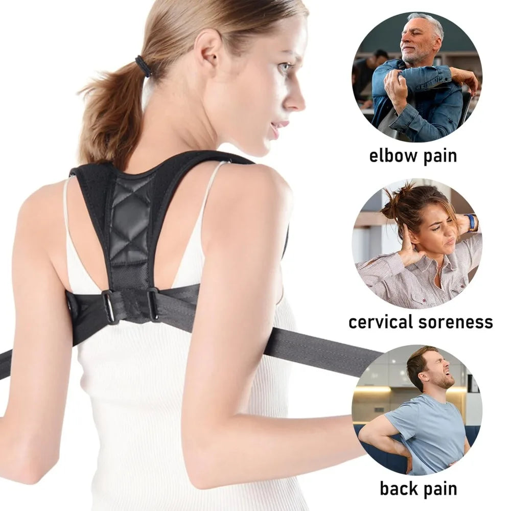 Posture Corrector for Women and Men, Adjustable Back Straightener Posture Brace Corrector
